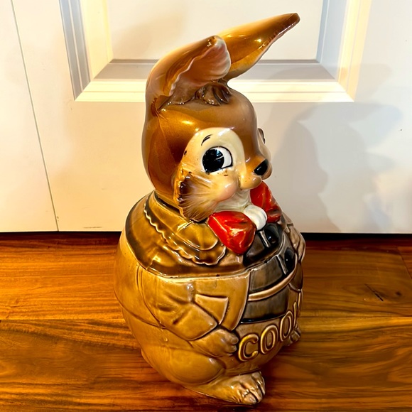Vintage Cookie Jar Royal Sealy Peter Rabbit Bunny Cookie Jar - Picture 3 of 8
